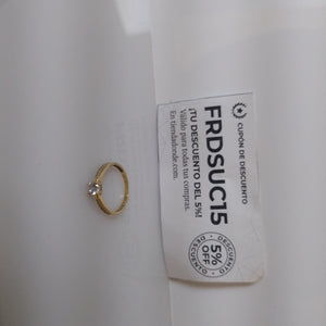 SOLITARIO ORO 14 K 1.6 GRMS (SEMINUEVO)