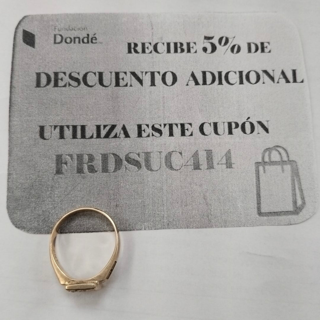 ANILLO DE GRADUACIÓN ORO 14 K 5.4 GRMS (SEMINUEVO)