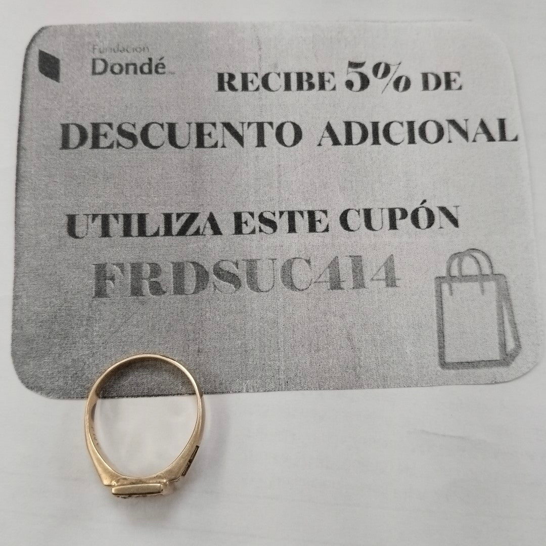 ANILLO DE GRADUACIÓN ORO 14 K 5.4 GRMS (SEMINUEVO)
