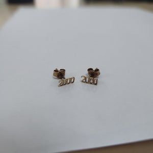 BROQUELES PAR ORO 14 K 0,60 GRMS (SEMINUEVO)
