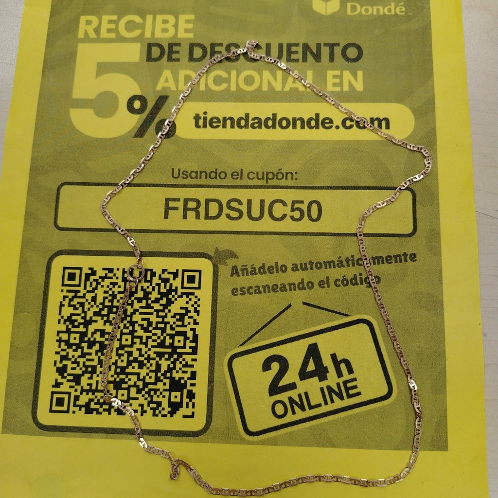 CADENA ORO 14 K 6.3 GRMS (SEMINUEVO)
