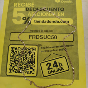 CADENA ORO 14 K 6.3 GRMS (SEMINUEVO)