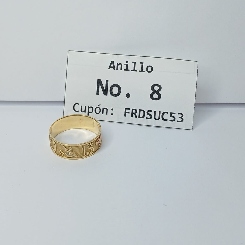 ARGOLLA DE LA SUERTE ORO 14 K 2,90 GRMS (SEMINUEVO)