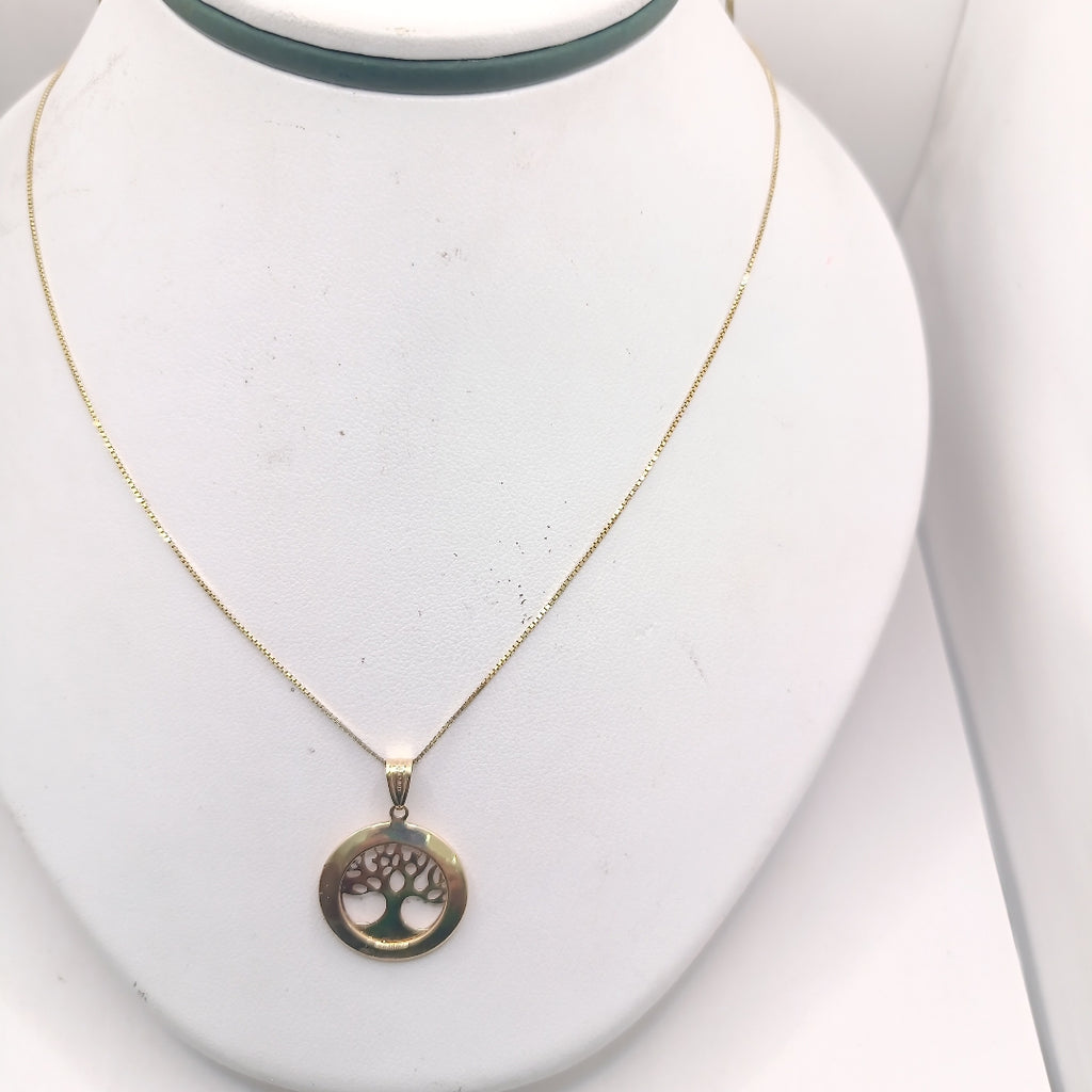 CADENA, DIJE ORO 14 K 4 GRMS (SEMINUEVO)
