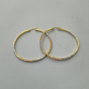 ARRACADAS PAR ORO, ORO COMBINADO 10 K 2.8 GRMS (SEMINUEVO)