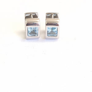 ARRACADAS PAR ORO BLANCO 14 K 7,00 GRMS (SEMINUEVO)