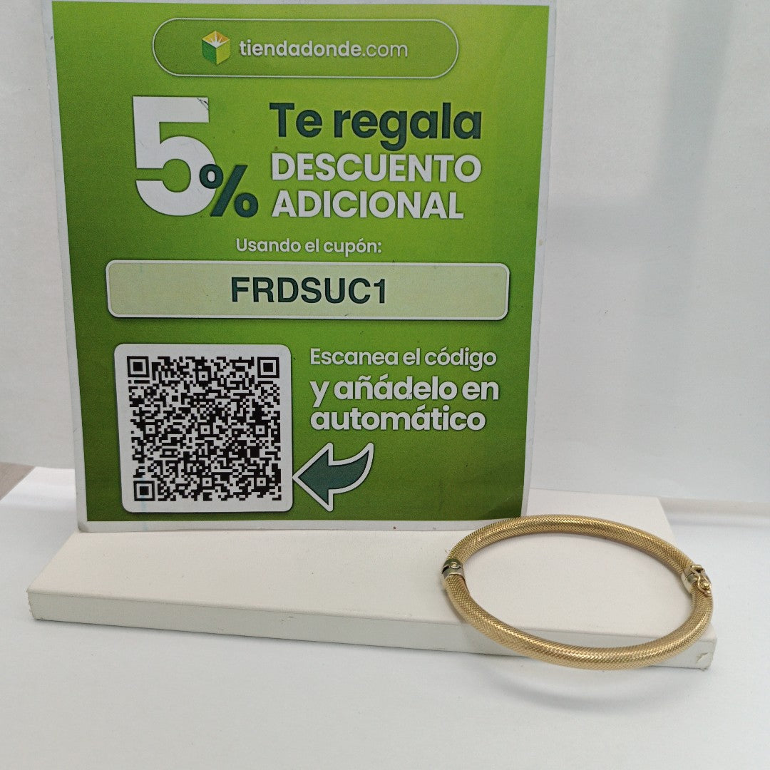 PULSERA RIGIDA ORO 14 K 12.3 GRMS (SEMINUEVO)