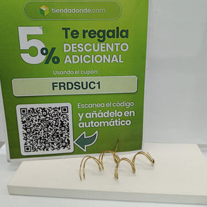 BROQUELES PAR ORO 14 K 3.1 GRMS (SEMINUEVO)