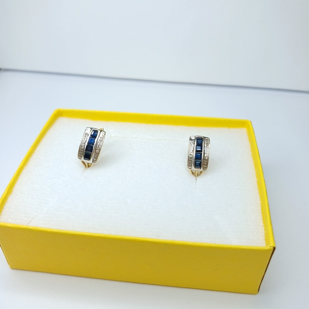 ARETES PAR ORO, RODIADO 14 K 4.5 GRMS (SEMINUEVO)