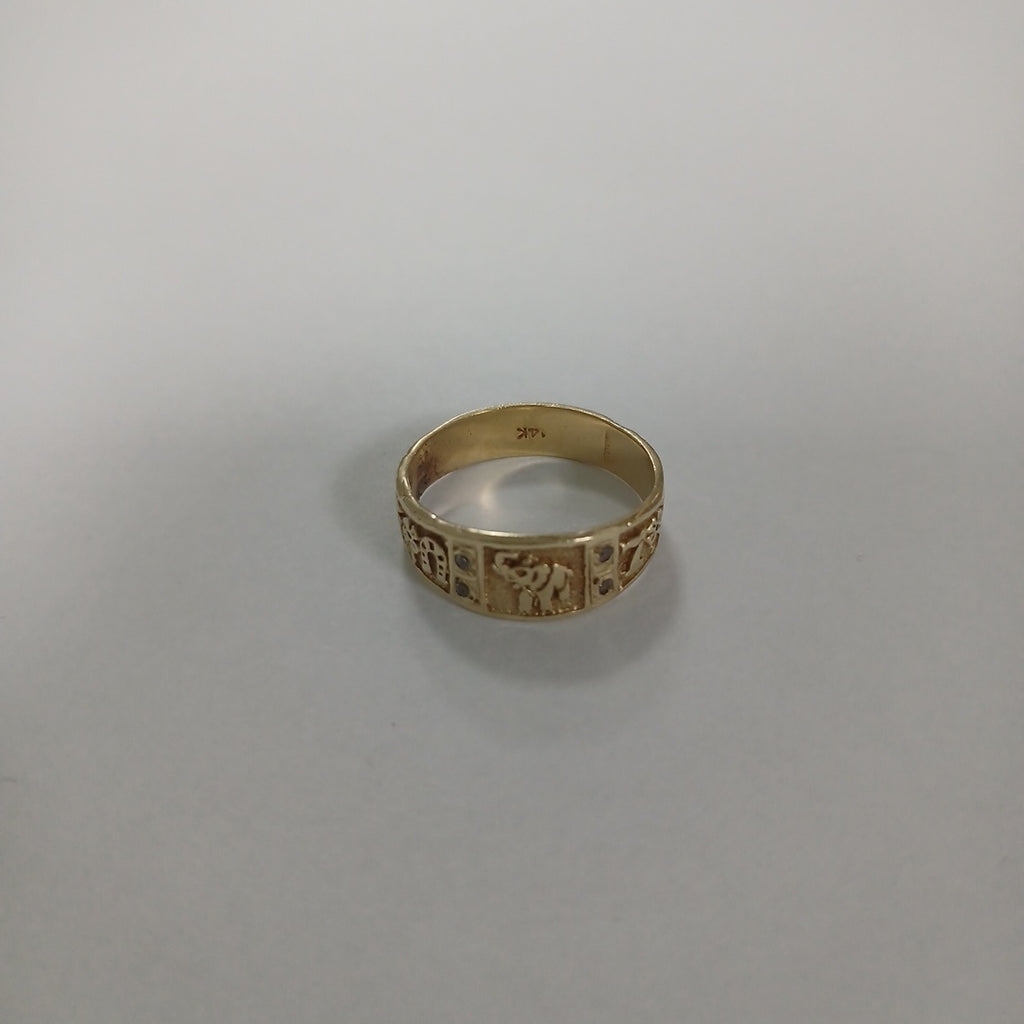 ARGOLLA DE LA SUERTE ORO 14 K 2,60 GRMS (SEMINUEVO)