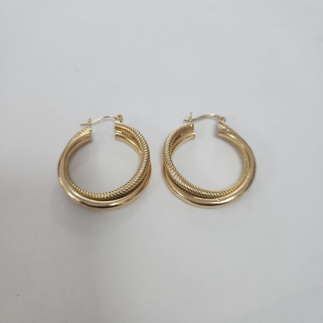 ARRACADAS PAR ORO 14 K 5.6 GRMS (SEMINUEVO)