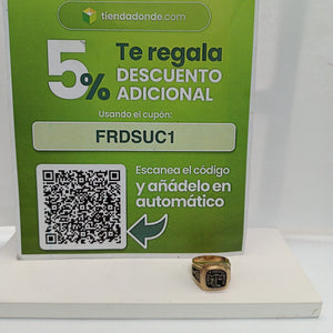 ANILLO DE GRADUACIÓN ORO 14 K 11.9 GRMS (SEMINUEVO)