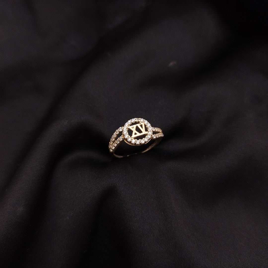 ANILLO CONMEMORATIVO ORO 10 K 1,40 GRMS (SEMINUEVO)