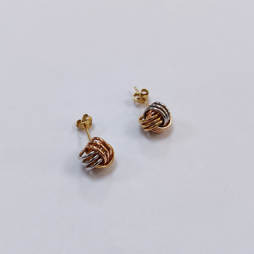 BROQUELES PAR ORO COMBINADO 14 K 2,30 GRMS (SEMINUEVO)