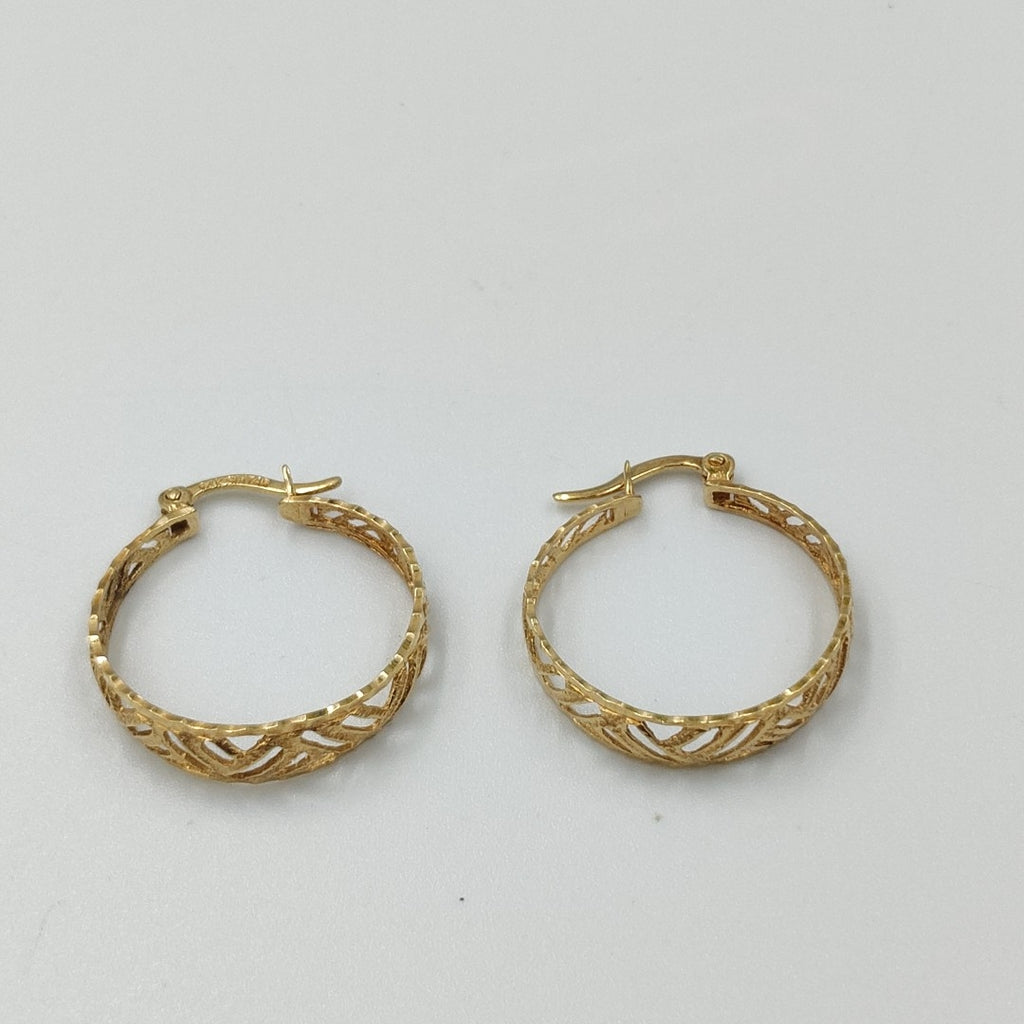ARRACADAS PAR ORO 14 K 3.1 GRMS (SEMINUEVO)