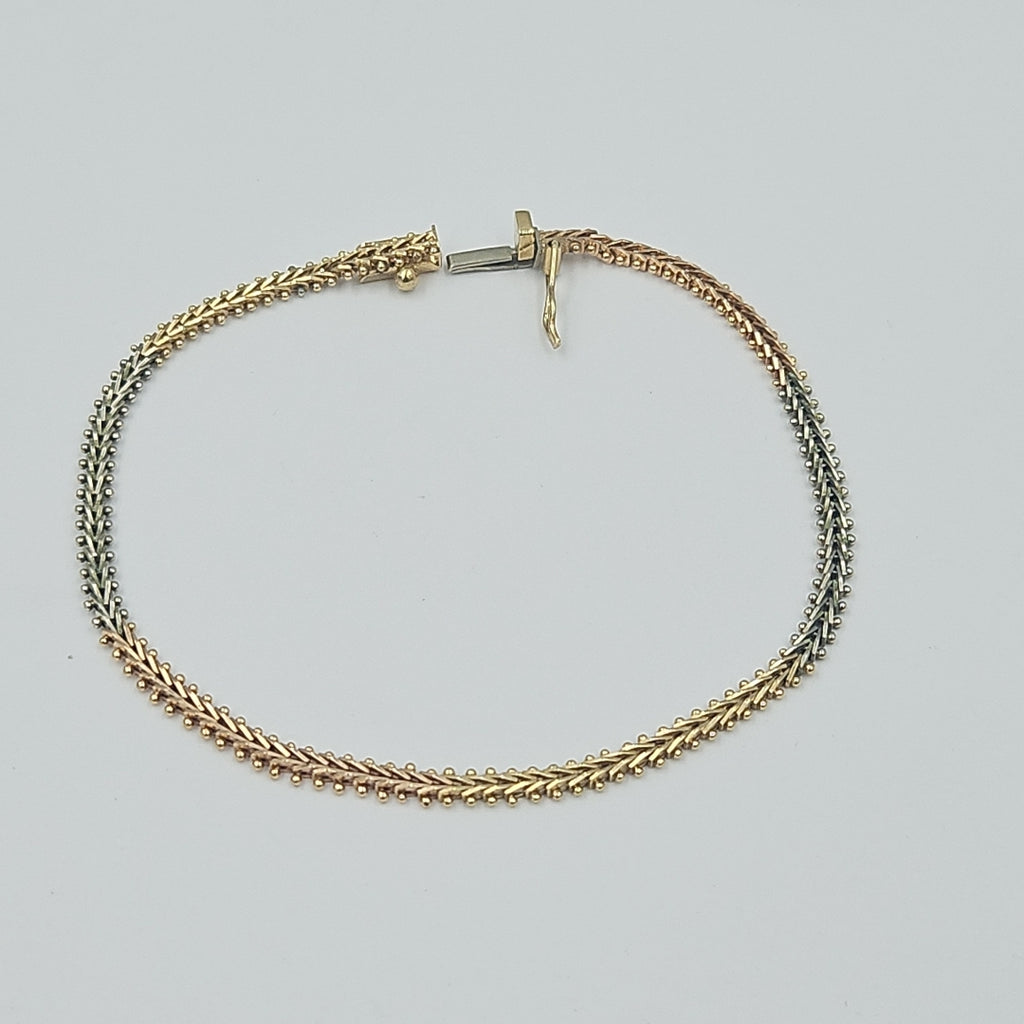 PULSERA ORO,ORO COMBINADO 10 K 6,30 GRMS (SEMINUEVO)