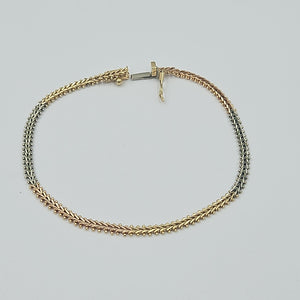 PULSERA ORO,ORO COMBINADO 10 K 6,30 GRMS (SEMINUEVO)