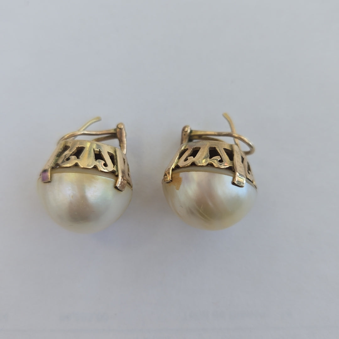 ARETES PAR ORO 8 K 14,70 GRMS (SEMINUEVO)