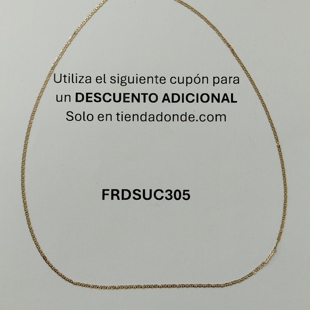 CADENA ORO 14 K 1,30 GRMS (SEMINUEVO)