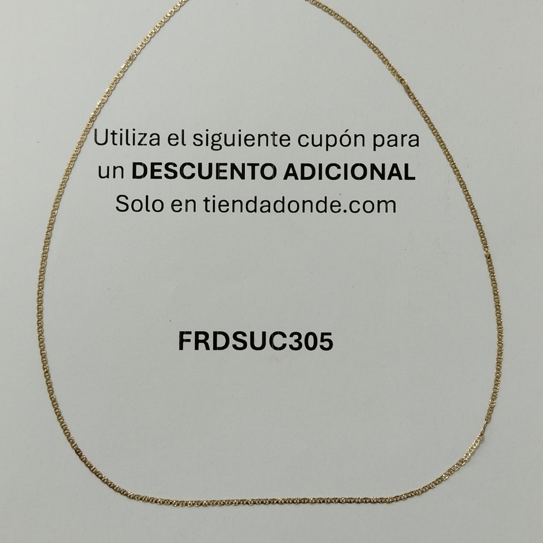 CADENA ORO 14 K 1,30 GRMS (SEMINUEVO)