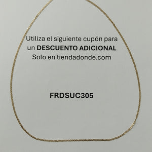 CADENA ORO 14 K 1,30 GRMS (SEMINUEVO)