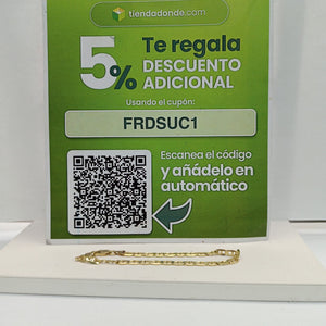 PULSERA ORO 14 K 4.7 GRMS (SEMINUEVO)