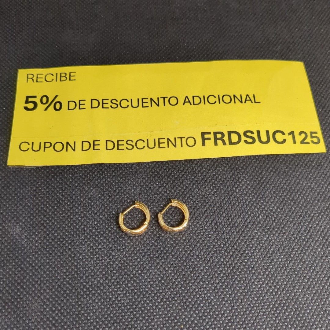 ARRACADAS PAR ORO 14 K 1,20 GRMS (SEMINUEVO)