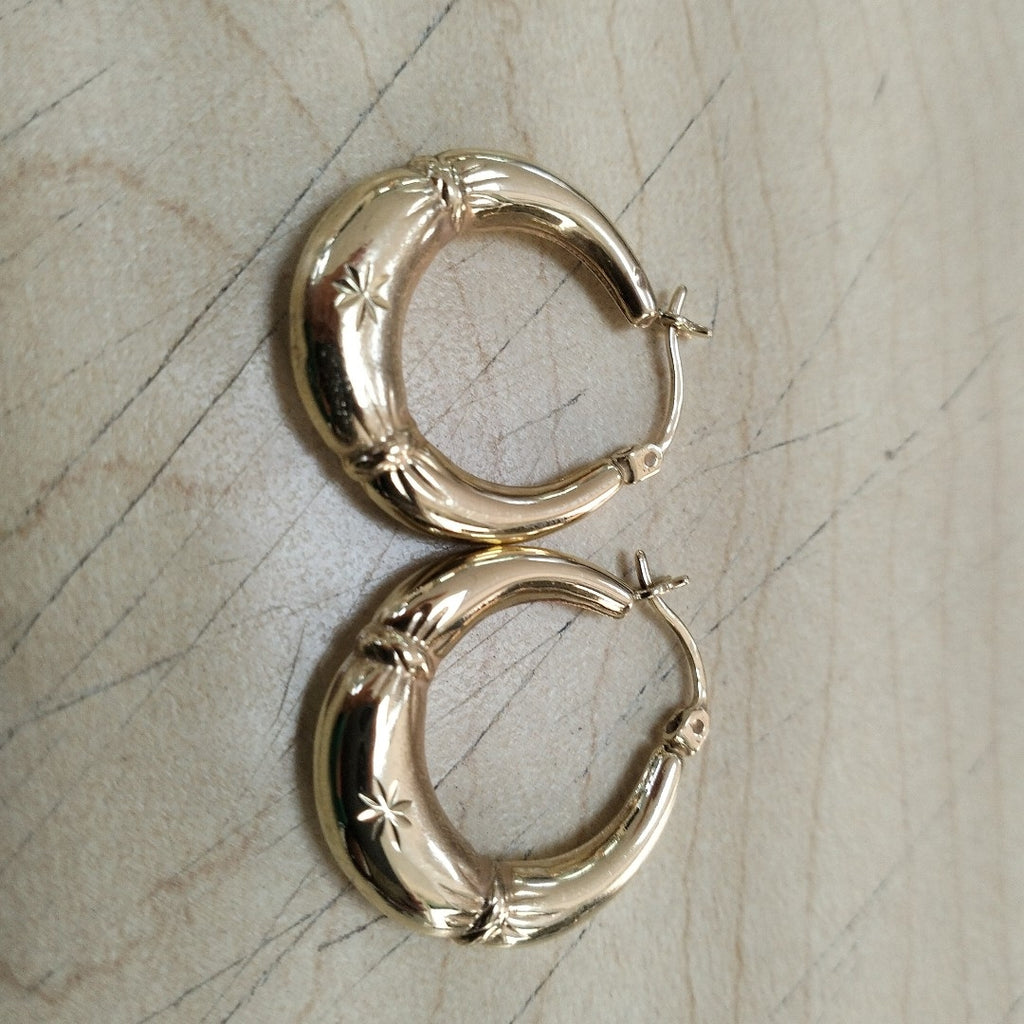ARRACADAS PAR ORO 14 K 2.8 GRMS (SEMINUEVO)