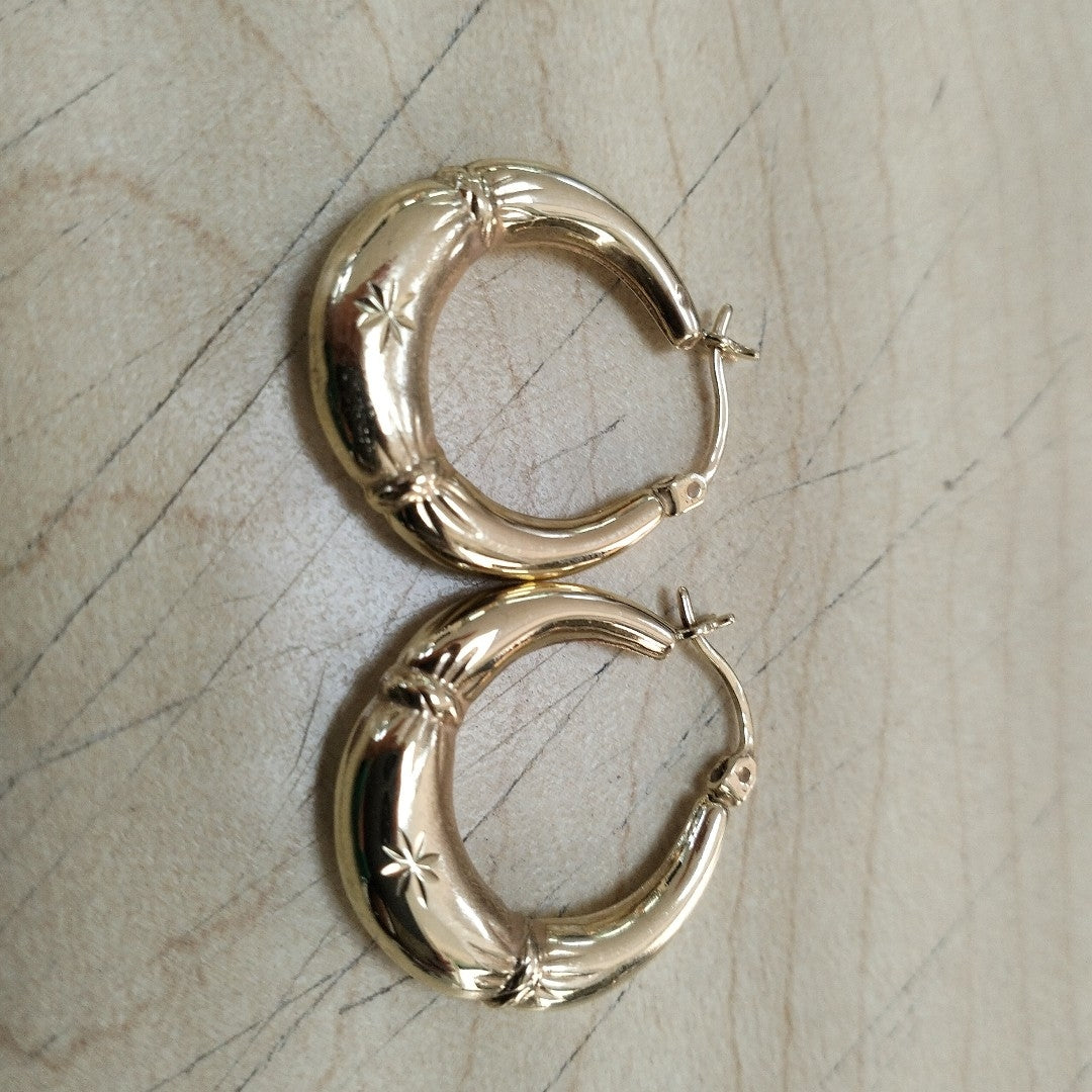 ARRACADAS PAR ORO 14 K 2.8 GRMS (SEMINUEVO)