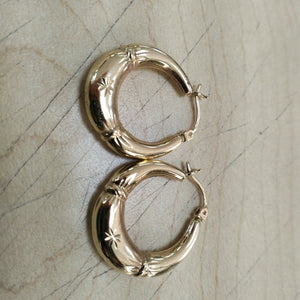 ARRACADAS PAR ORO 14 K 2.8 GRMS (SEMINUEVO)