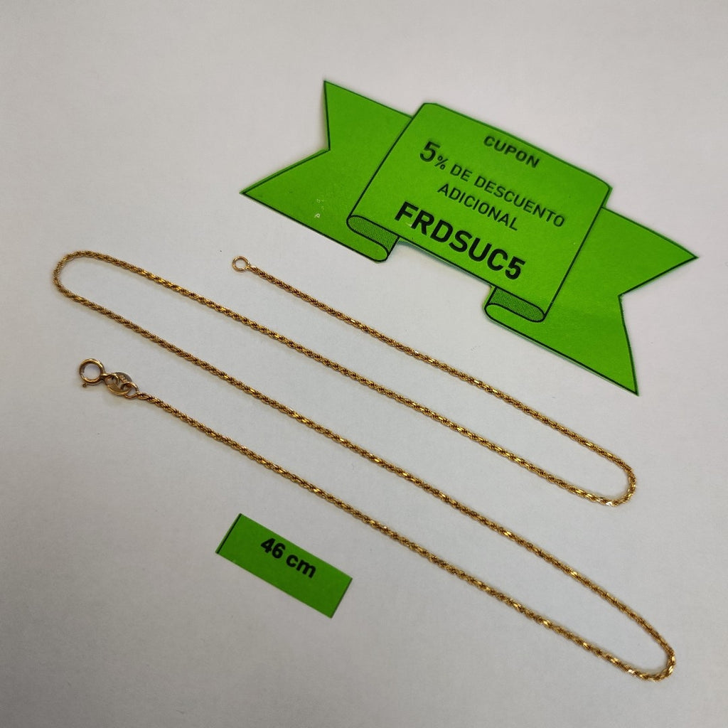 CADENA ORO 14 K 3 GRMS (SEMINUEVO)