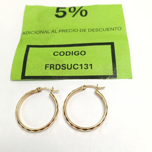 ARRACADAS PAR ORO 14 K 2.6 GRMS (SEMINUEVO)