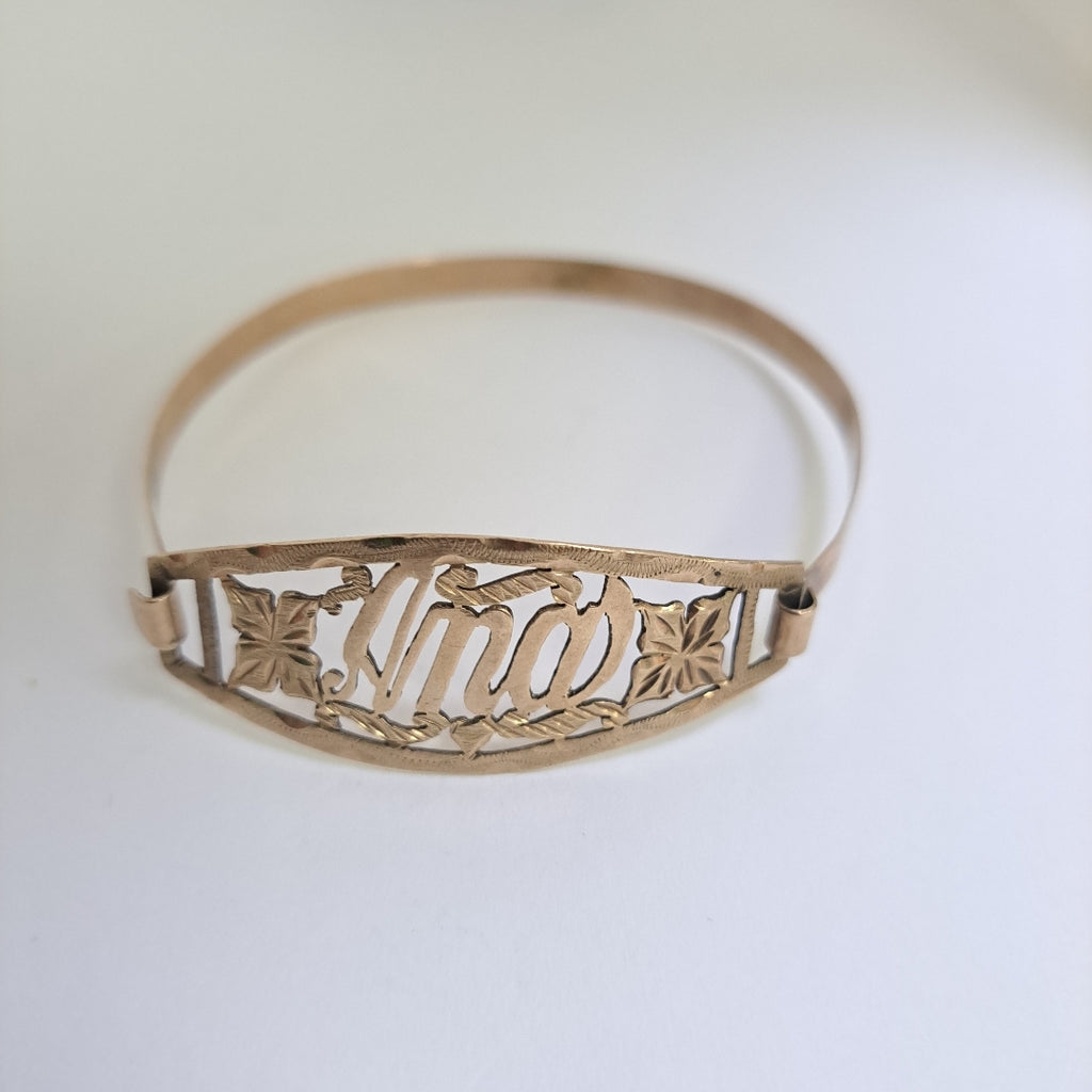 PULSERA RIGIDA ORO 8 K 8,40 GRMS (SEMINUEVO)
