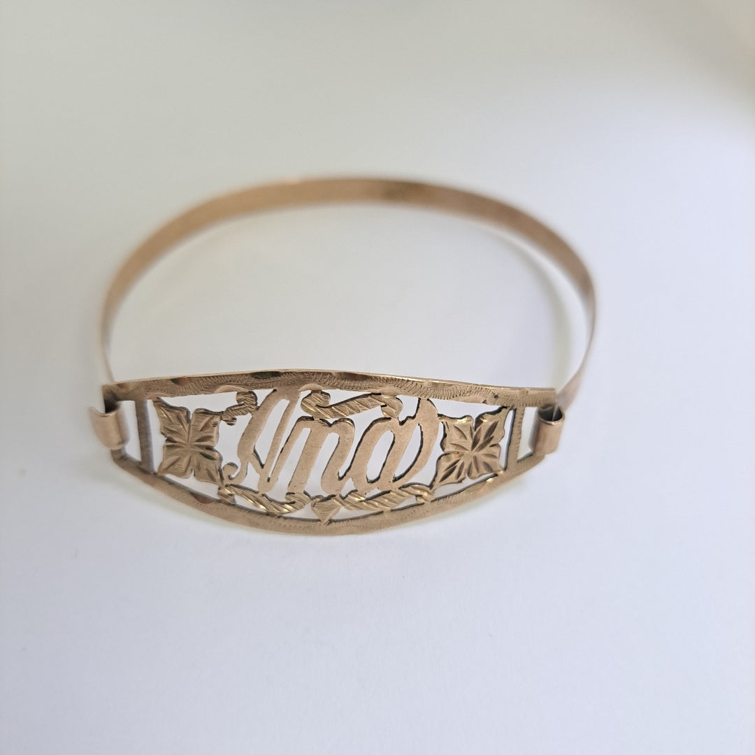 PULSERA RIGIDA ORO 8 K 8,40 GRMS (SEMINUEVO)