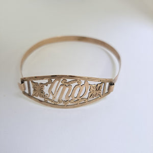 PULSERA RIGIDA ORO 8 K 8,40 GRMS (SEMINUEVO)