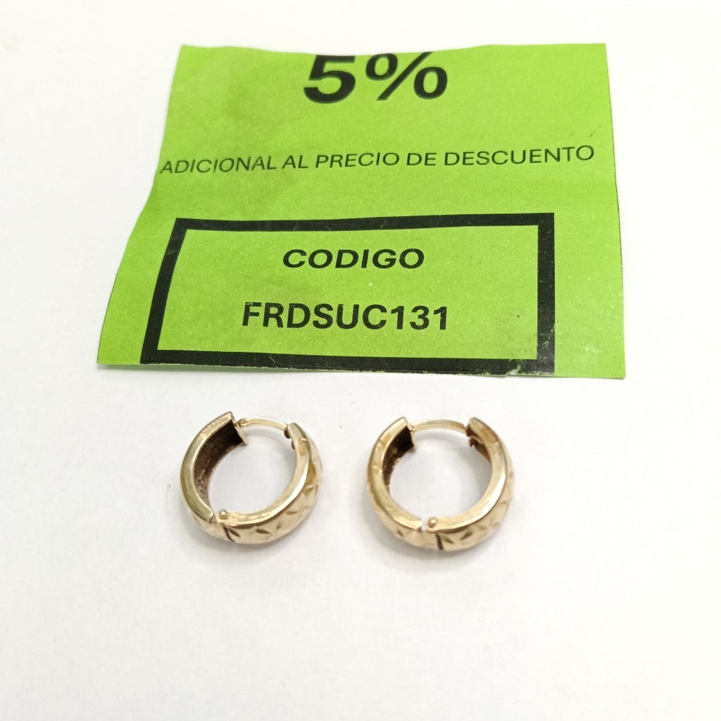 ARRACADAS PAR ORO 14 K 3,20 GRMS (SEMINUEVO)