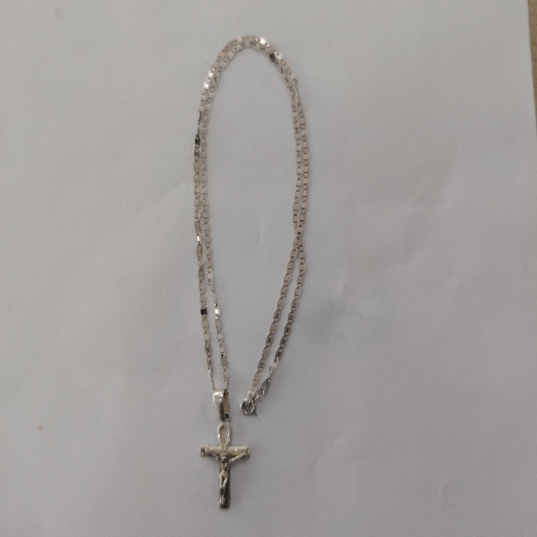 CADENA, CRUCIFIJO PLATA 8.3 GRMS (SEMINUEVO)