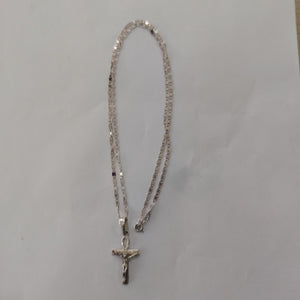 CADENA, CRUCIFIJO PLATA 8.3 GRMS (SEMINUEVO)