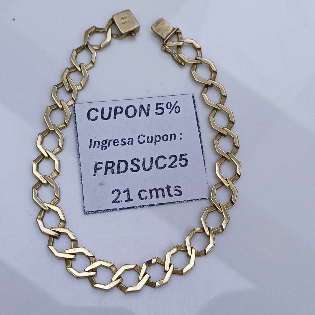 PULSERA ORO 14 K 13.2 GRMS (SEMINUEVO)