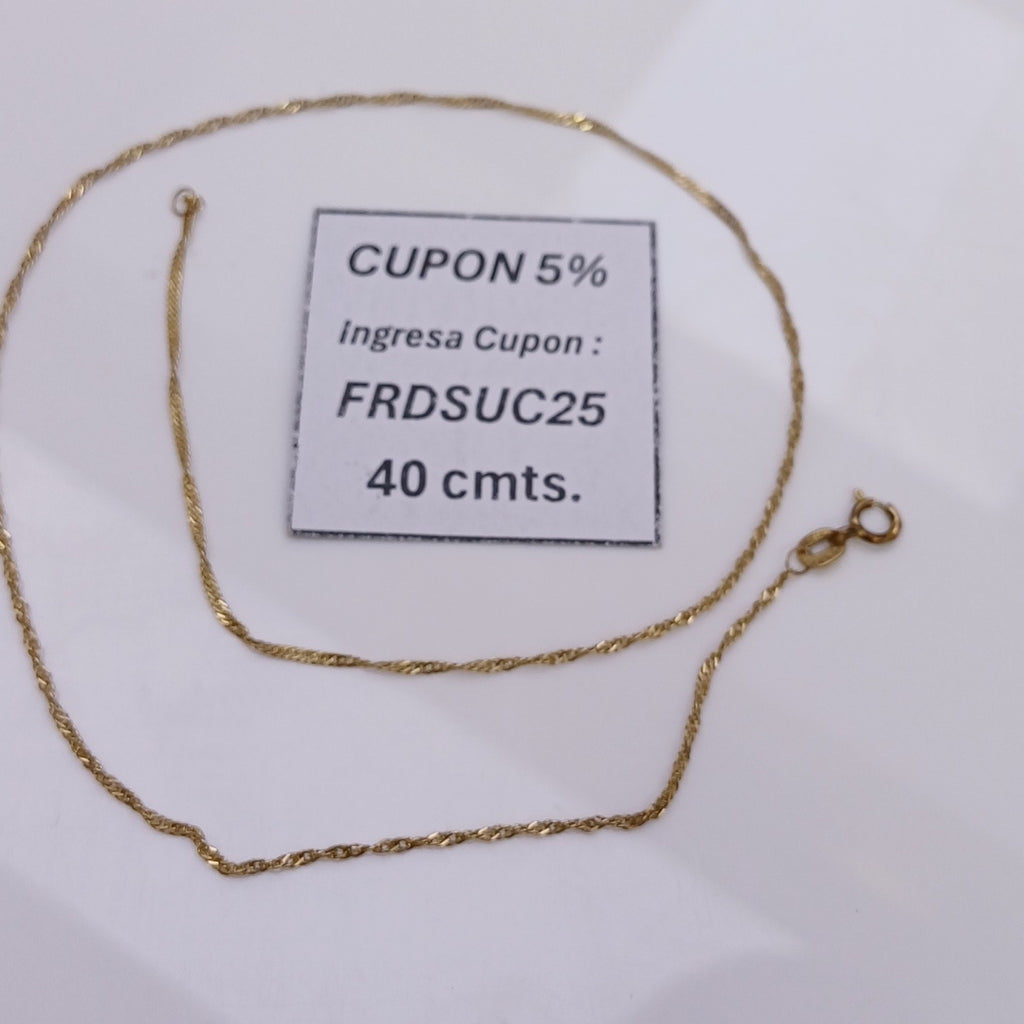 CADENA ORO 10 K 1,50 GRMS (SEMINUEVO)