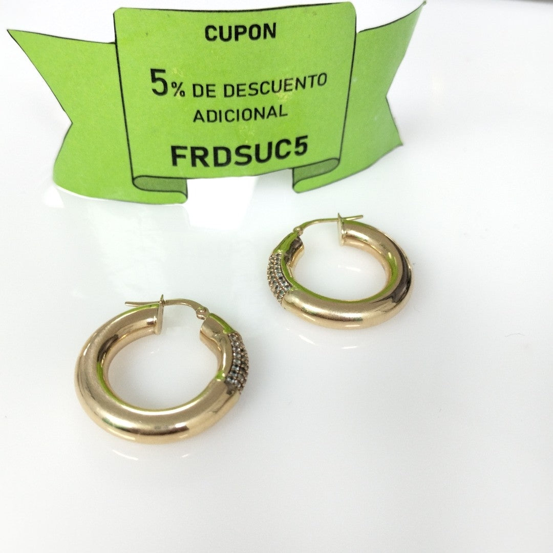 ARRACADAS PAR ORO 14 K 5,10 GRMS (SEMINUEVO)