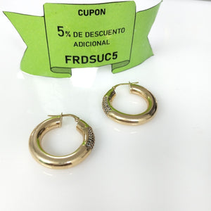 ARRACADAS PAR ORO 14 K 5,10 GRMS (SEMINUEVO)