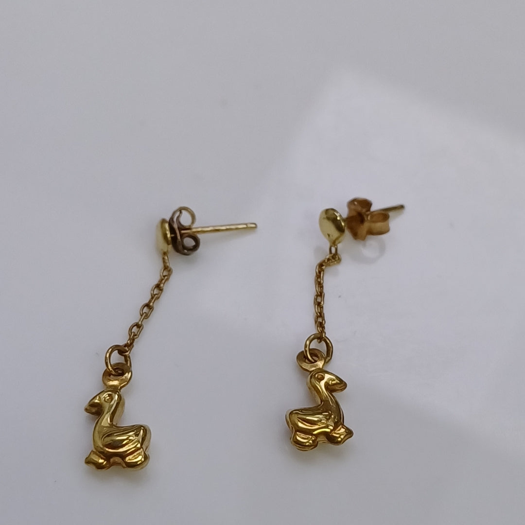 ARETES PAR ORO 10 K 1,10 GRMS (SEMINUEVO)