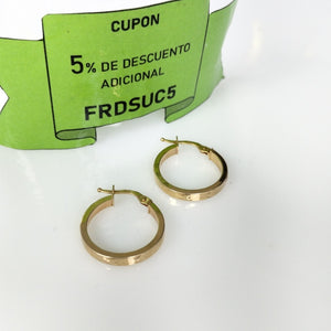 ARRACADAS PAR ORO 14 K 1,60 GRMS (SEMINUEVO)