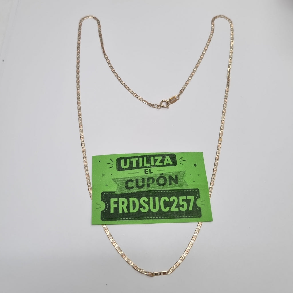 CADENA ORO, ORO COMBINADO 10 K 2.7 GRMS (SEMINUEVO)