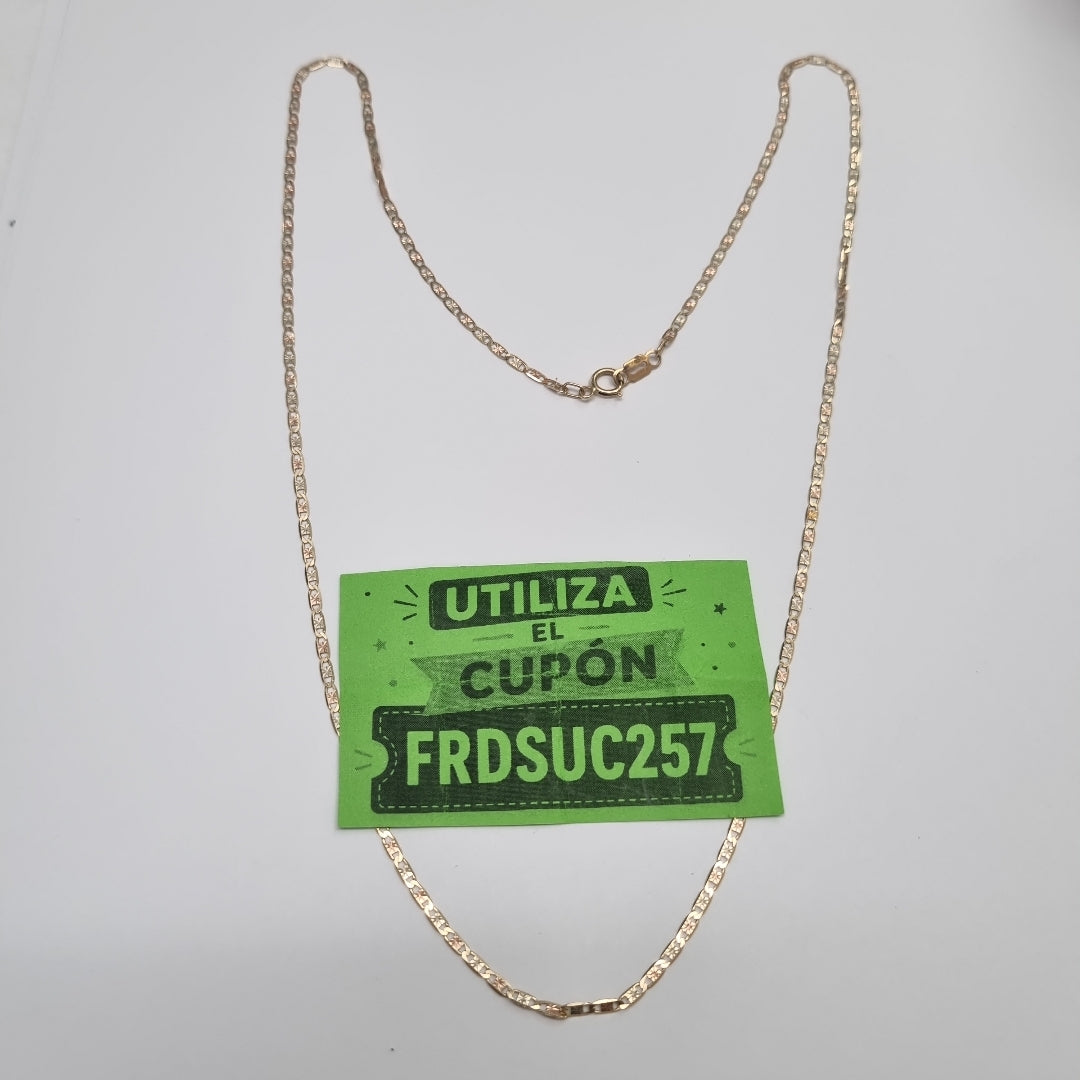 CADENA ORO, ORO COMBINADO 10 K 2.7 GRMS (SEMINUEVO)