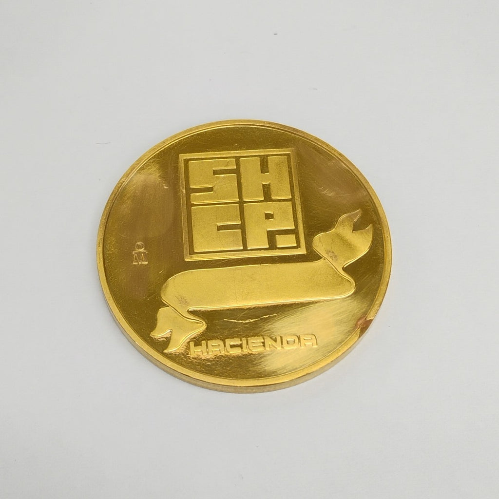 MEDALLA CONMEMORATIVA ORO 18 K 17 GRMS (SEMINUEVO)