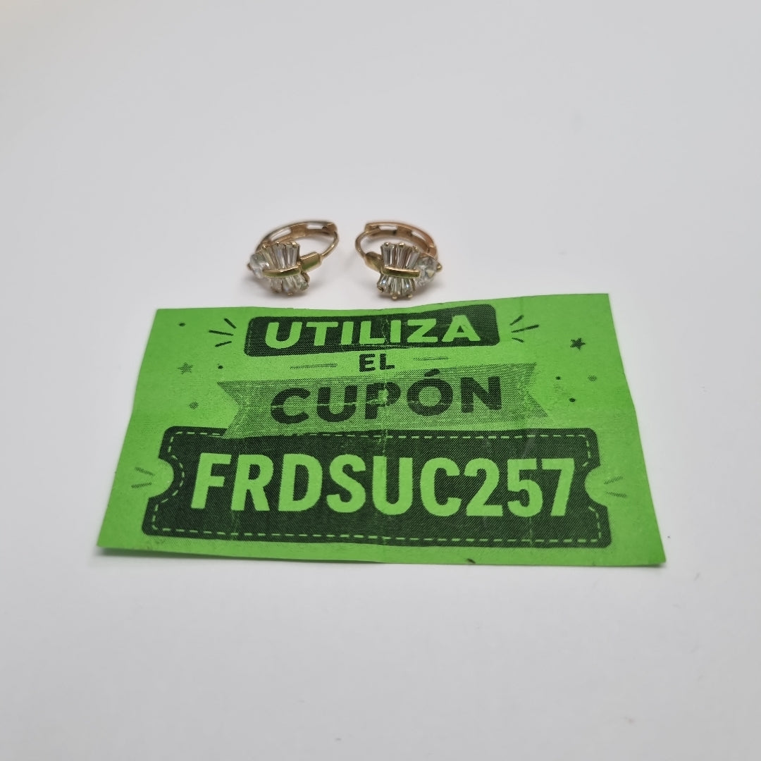 ARRACADAS PAR ORO 14 K 2,00 GRMS (SEMINUEVO)
