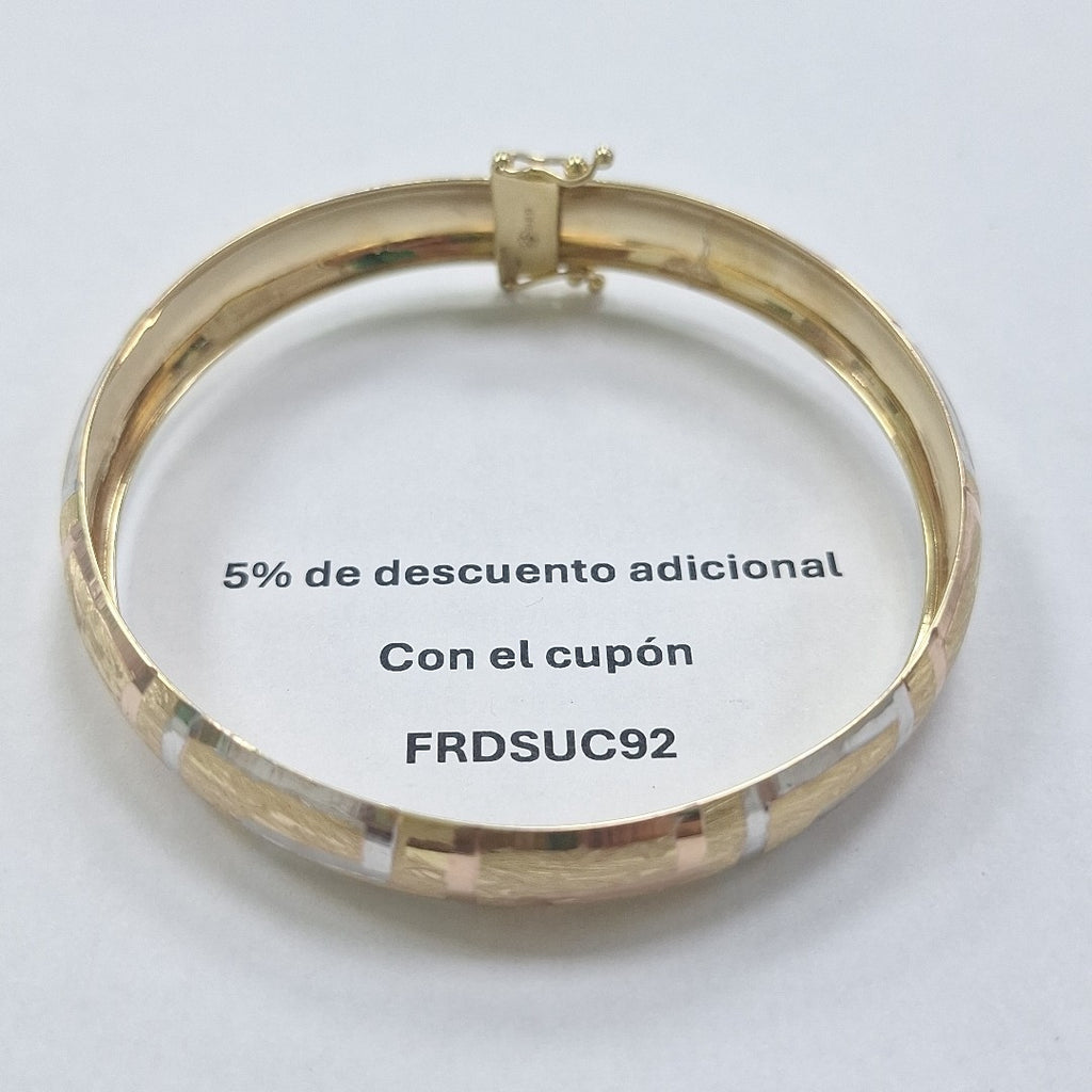 PULSERA RIGIDA ORO 10 K 7.3 GRMS (SEMINUEVO)