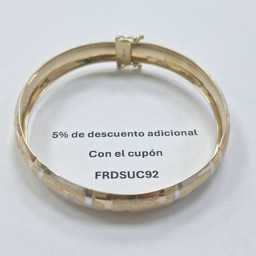 PULSERA RIGIDA ORO 10 K 7.3 GRMS (SEMINUEVO)